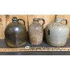 Image 2 : LOT OF 3 - STONEWARE CROCKS