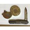 Image 2 : LOT OF 2 - ENGRAVED POCKET KNIFE AND LIGHTER