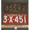 Image 1 : LOT OF 2 - 1930's ONTARIO LICENSE PLATES
