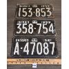 Image 1 : LOT OF 3 - 1950's-1960's ONTARIO LICENSE PLATES