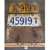 Image 1 : LOT OF 3 - 1940's-1950's ONTARIO LICENSE PLATES