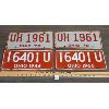 Image 1 : LOT OF 2 - PAIRS OF 1960's OHIO LICENSE PLATES