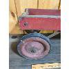 Image 2 : VINTAGE PAINTED WOODEN WAGON - 13 x 16 x 39in