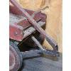 Image 5 : VINTAGE PAINTED WOODEN WAGON - 13 x 16 x 39in