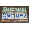 Image 1 : LOT OF 4 - 1960's ALBERTA LICENSE PLATES - INCL CENTENNIAL PAIR