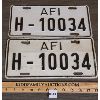 Image 1 : PAIR OF ALLIED FORCES ITALY LICENSE PLATES