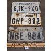 Image 1 : LOT OF 3 - ECUADOR LICENSE PLATES