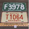 Image 1 : LOT OF 2 - BAHAMAS LICENSE PLATES - INCL OUT ISLANDS PLATE
