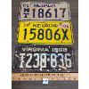 Image 1 : LOT OF 3 - 1960's-1970's USA LICENSE PLATES - INCL 1965 NEVADA, 66 VIRGINIA