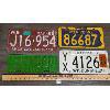 Image 1 : LOT OF 4 - MISC USA LICENSE PLATES - INCL 1956 PENNA AND 1971 WIS TRACTOR