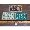 Image 1 : LOT OF 3 - USA MOTORCYCLE LICENSE PLATES