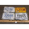 Image 1 : LOT OF 4 - ONTARIO AND MANITOBA LICENSE PLATES - INCL SCHOOL VEHICLE