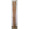 Image 4 : ANTIQUE 'NORTHERN' WOODEN SKIS - 82 INCHES