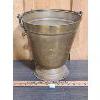 Image 1 : CONE-STYLE BRASS BUCKET - 11 DIA LARGEST