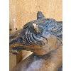 Image 3 : WOODEN HORSE STATUE - 17in TALL