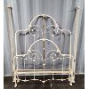 Image 1 : IRON BED FRAME W/ BRASS ACCENTS 