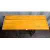 Image 2 : CAST IRON ANZE SEWING MACHINE BASE TABLE - 14 x 29 x 35in