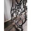 Image 3 : CAST IRON ANZE SEWING MACHINE BASE TABLE - 14 x 29 x 35in