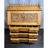 Image 2 : ORNATE DROP FRONT WRITING DESK - 18 x 32 x 43in