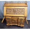 Image 8 : ORNATE DROP FRONT WRITING DESK - 18 x 32 x 43in