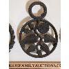 Image 4 : LOT OF 3 - CAST IRON TRIVETS