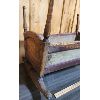 Image 3 : ANTIQUE WOODEN CRADLE W/ ORIGINAL PAINT - 26 x 27 x 35.5in
