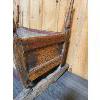 Image 5 : ANTIQUE WOODEN CRADLE W/ ORIGINAL PAINT - 26 x 27 x 35.5in