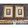 Image 1 : LOT OF 2 - LEO BASCKEN? - MINIATURE PAINTINGS - 4.5 x 5.5in 