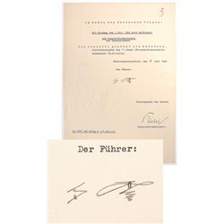 Manstein, Erich von & Wilhelm Keitel - Two Field Marsha