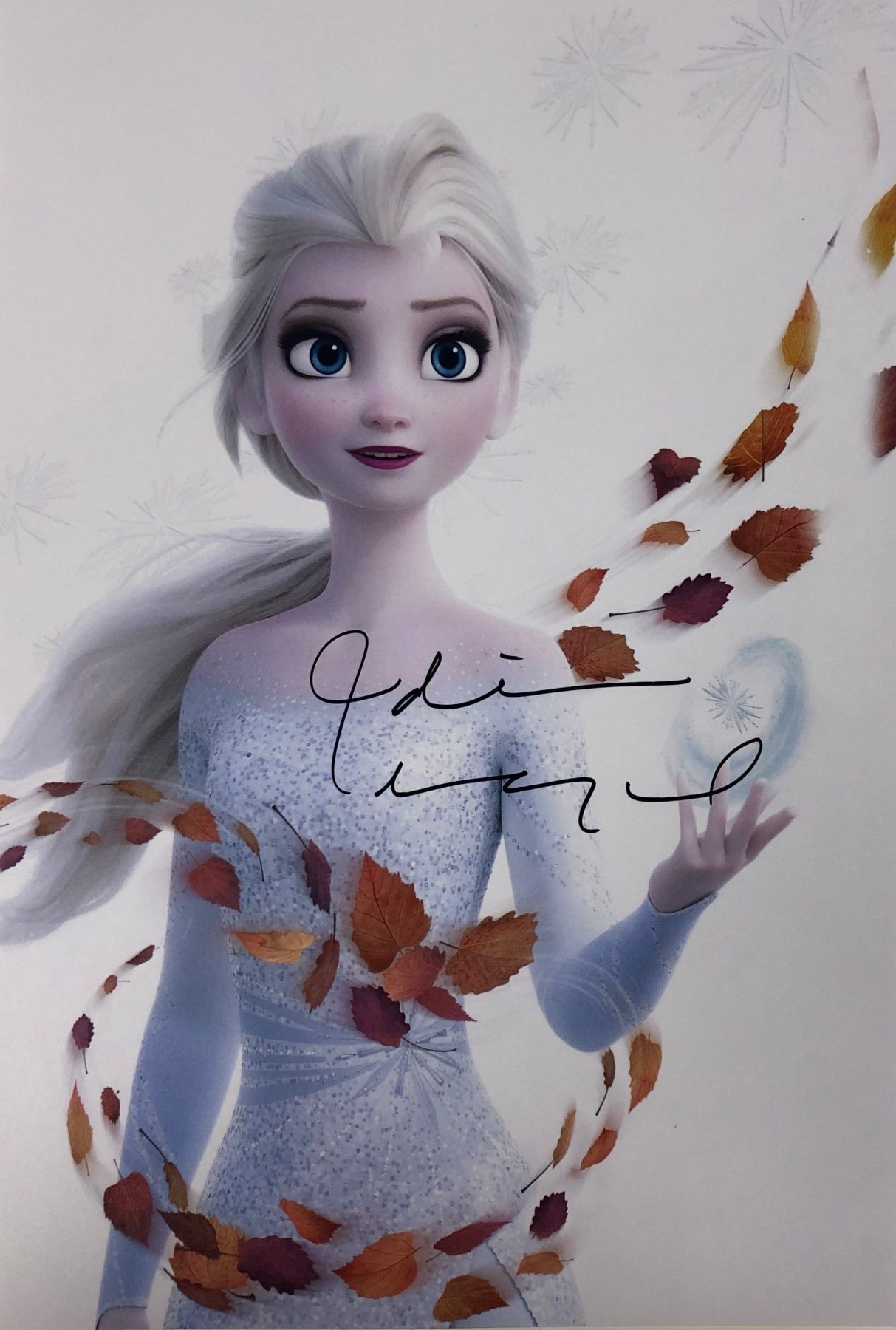 Frozen 2 Elsa Photo Idina Menzel Autographed Signed