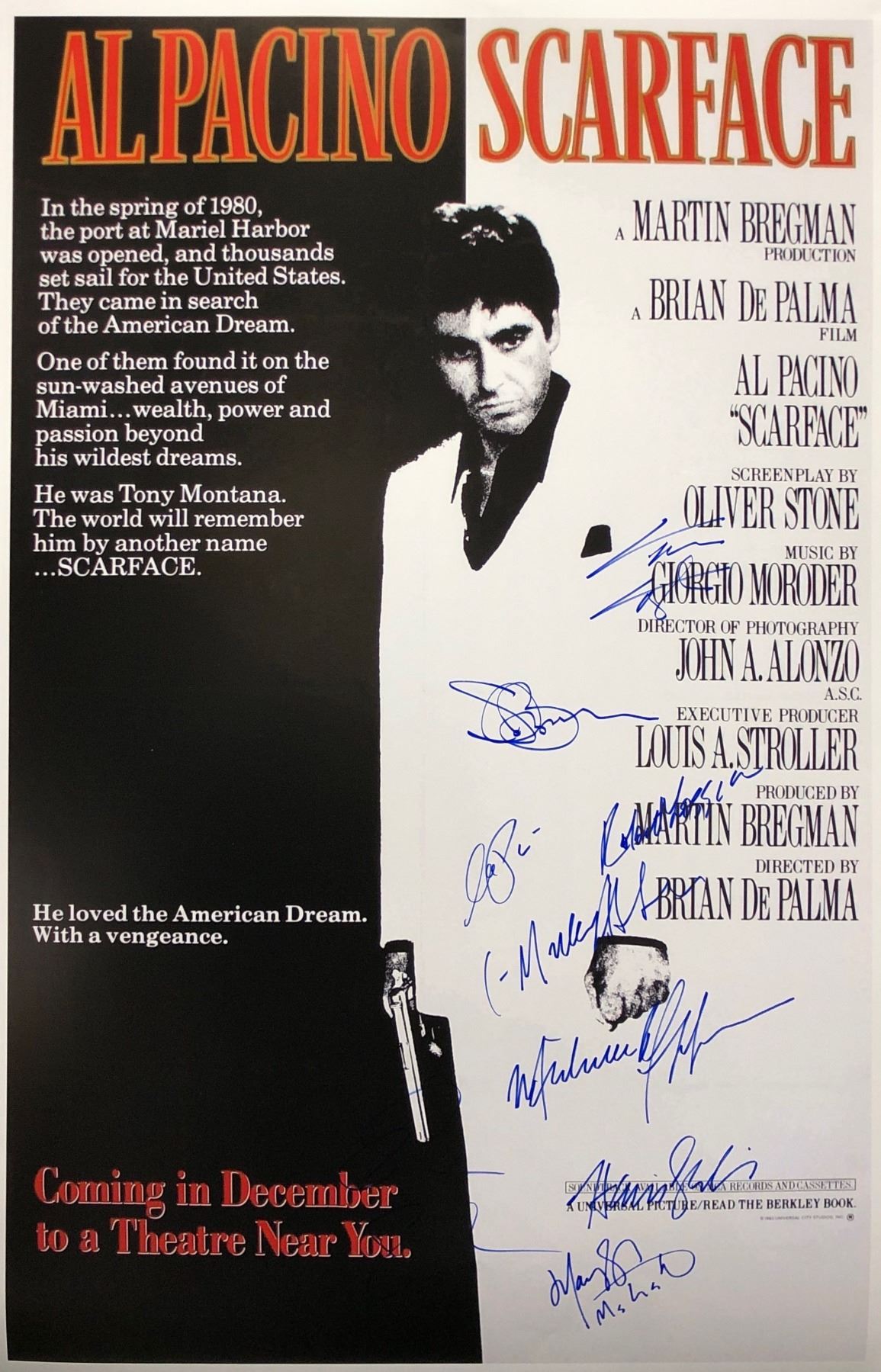 scarface-poster-al-pacino-michelle-pfeiffer-autographed-signed