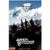 Image 1 : Paul Walker Vin Diesel Autograph Signed Fast Furious Poster