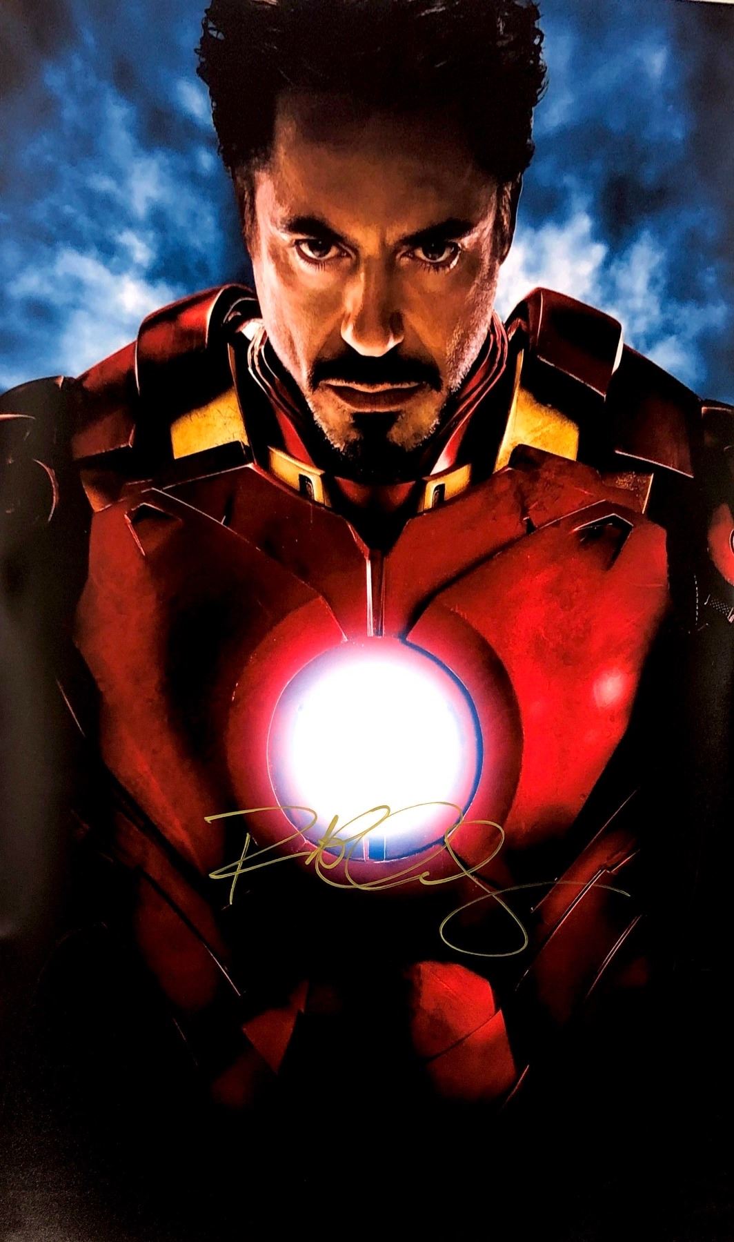Robert Downey Jr Autograph Signed Iron Man Poster