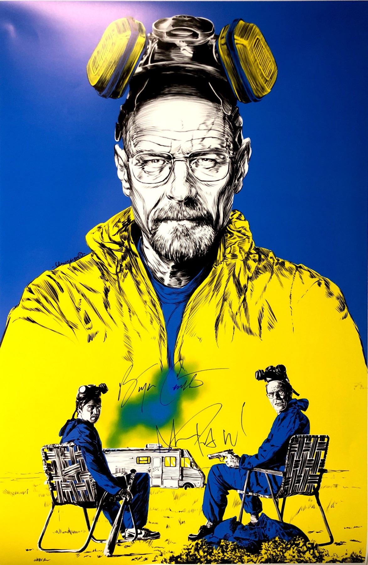 Autograph Signed Breaking Bad Poster autograph-signed-breaking-bad-poster