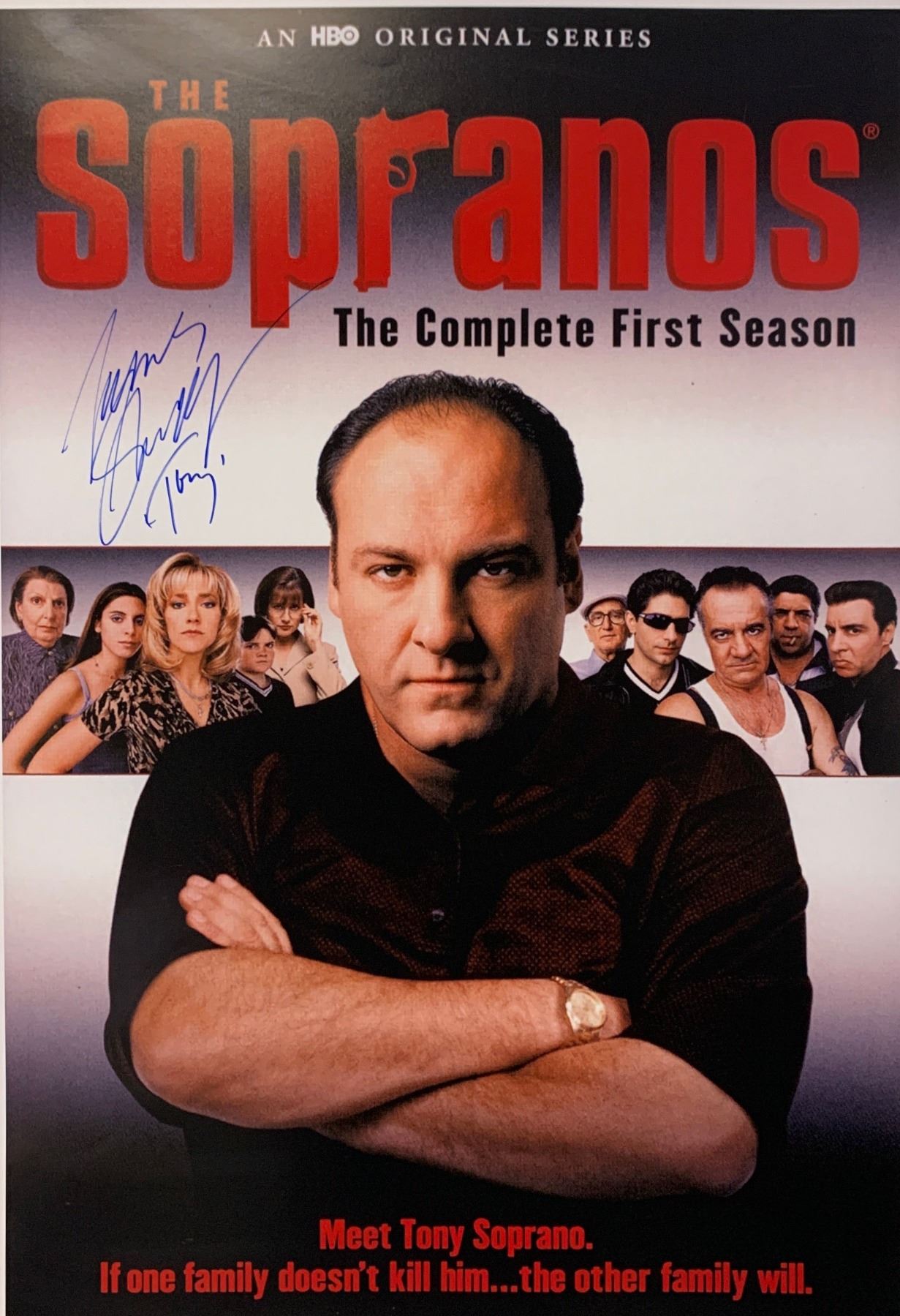 James Gandolfini Autograph Signed Sopranos Poster