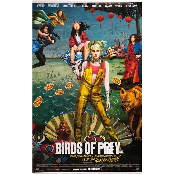Signed Birds of Prey Margot Robbie Poster
