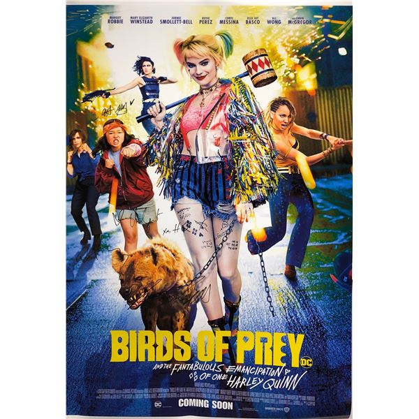 Signed Birds of Prey Margot Robbie Poster