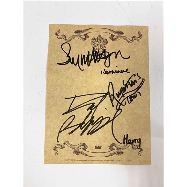 Autograph Signed Harry Potter Prints