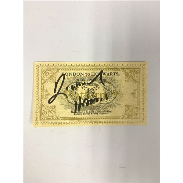 Autograph Signed Harry Potter Ticket