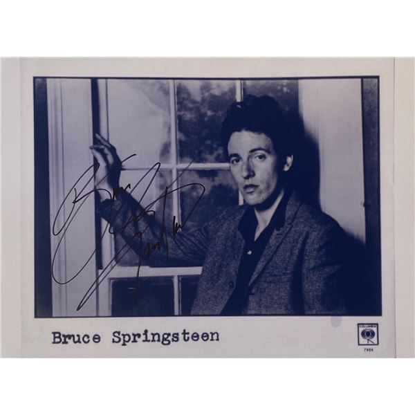 Autograph Signed Bruce Springsteen Photo