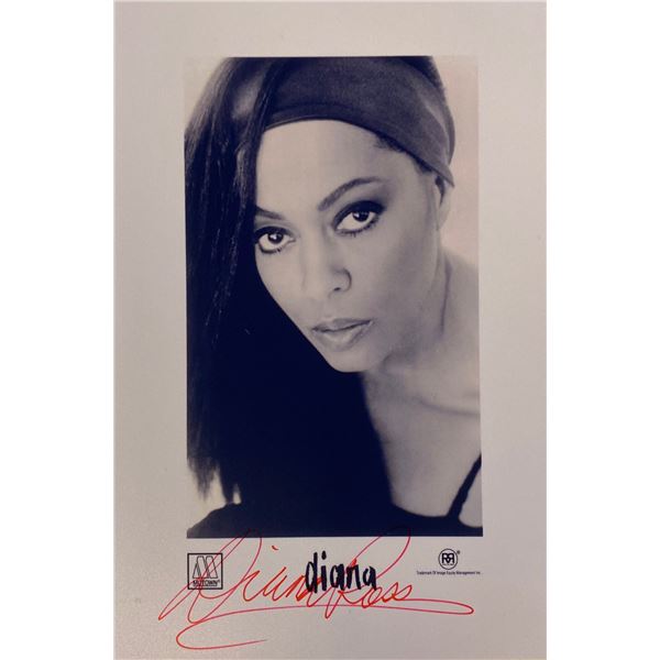 Autograph Signed Diana Ross Photo