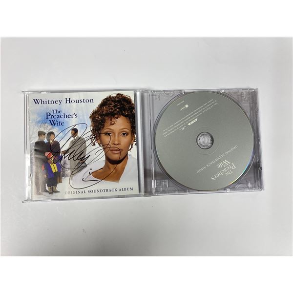 Autograph Signed Whitney Houston Preachers Wife CD