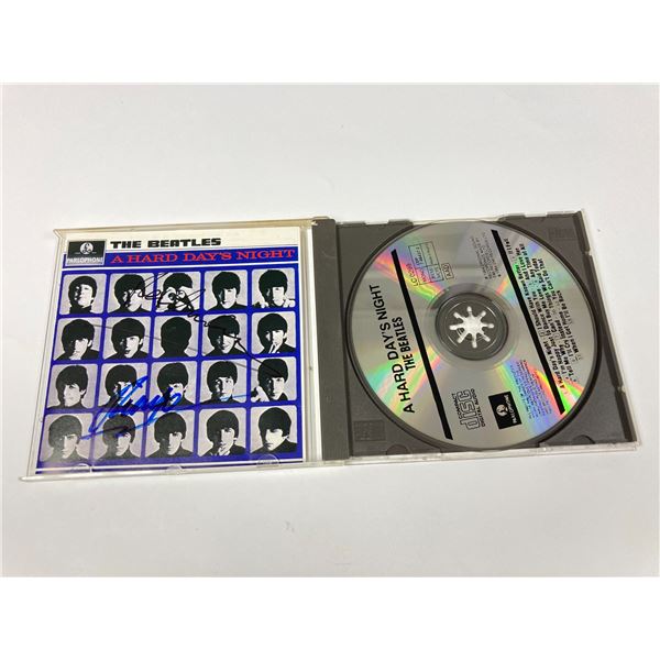 Autograph Signed Beatles Hard Days Night CD