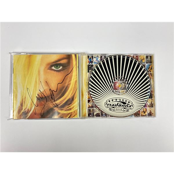 Autograph Signed Madonna Greatest Hits CD