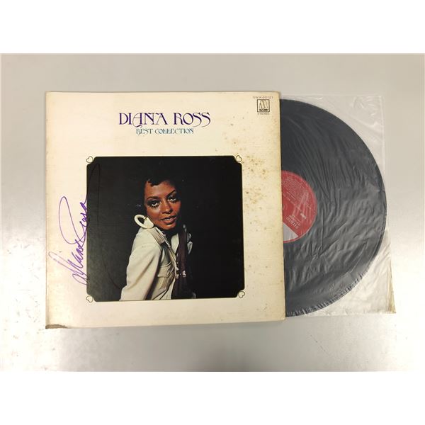 Autograph Signed Diana Ross Best Collection Vinyl