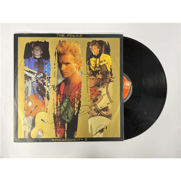 Autograph Signed Police Synchronicity Vinyl