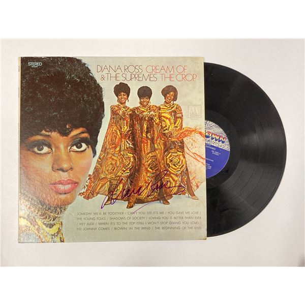 Autograph Signed Diana Ross Cream of Crop Vinyl