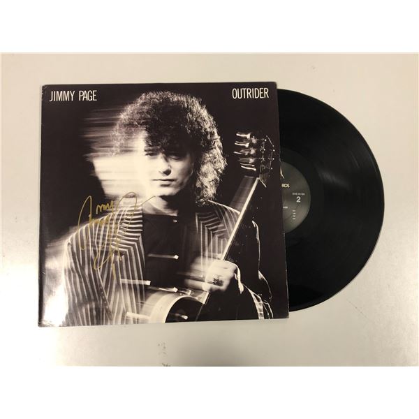 Autograph Signed Jimmy Page Outrider Vinyl