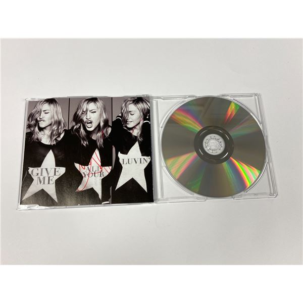 Autograph Signed Madonna Give Me All Your Luvin' CD