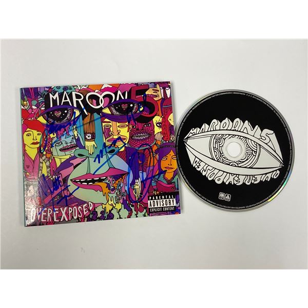 Autograph Signed Maroon 5 Overexposed CD